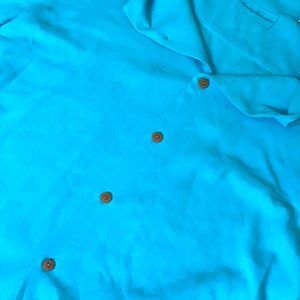 Tommy Bahama Blue button down mens xl Shirt.
